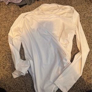 SHEIN White Long Sleeve Bodysuit